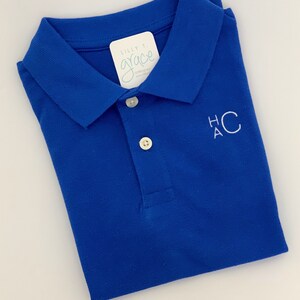 Boys Personalized Polo Shirt / monogrammed polo /  back to school polo for boys / personalized polo /  embroidery