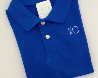 Boys Personalized Polo Shirt / monogrammed polo /  back to school polo for boys / personalized polo /  embroidery