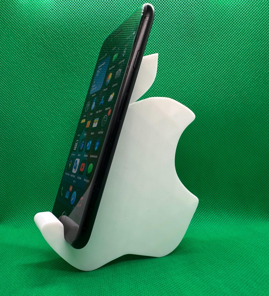 Apple Logo Phone Holder | Stylish Desktop Stand for iPhone & Android ...