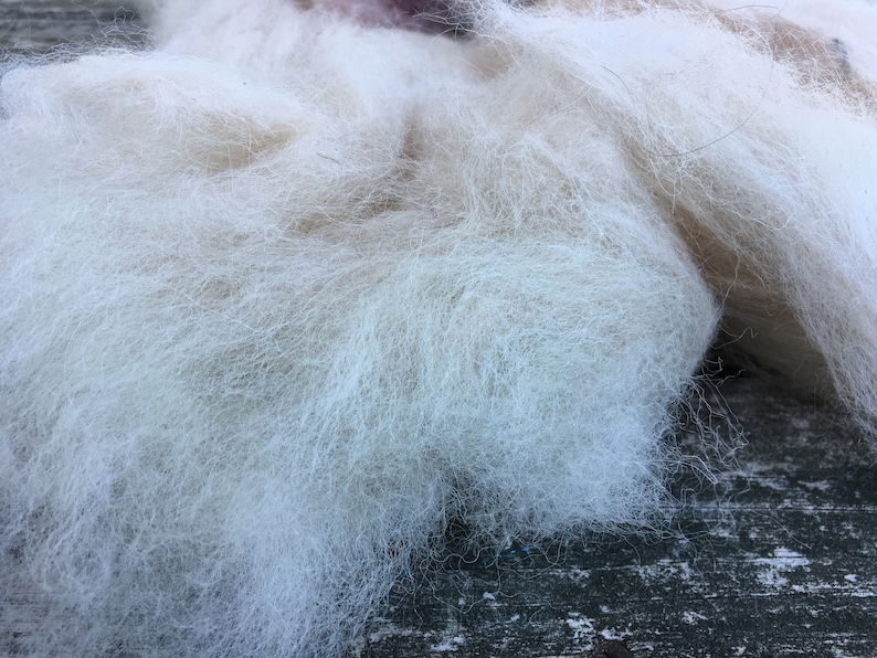 9oz alpaca Art batt corriedale wool and mohair for spinning or felting,