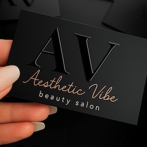 Glossy Embossed Business Card Template, Beauty Salon Lash Hair Makeup Card Design, Glossy Embossed Business Card, Embossed Cards,  Makeup ca