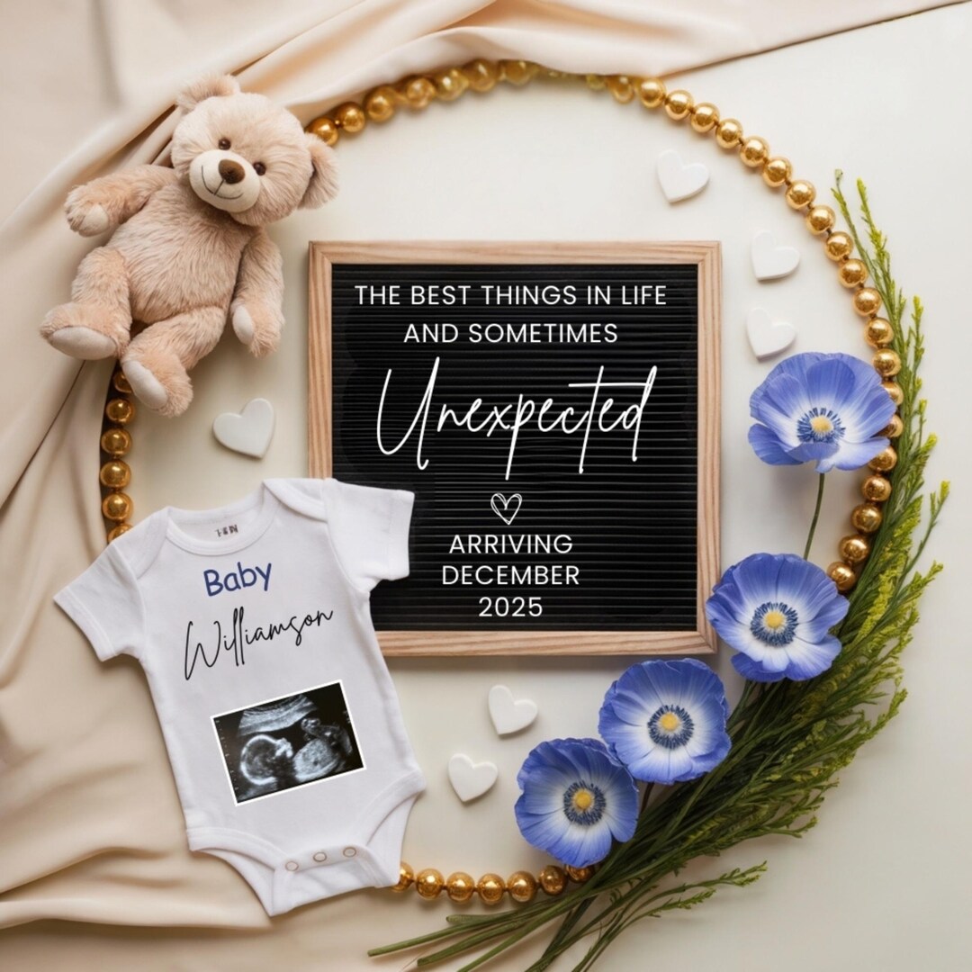 Unexpected Pregnancy Announcement Digital,teddy Bear Pregnancy,best