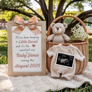 Spring Announcement Social Media Template Pregnancy Neutral Pregnancy Announcement Floral Baby Announcement Digital Gender Reveal Floral