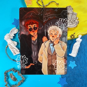 GOOD OMENS plakat wydrukowany - crowley - aziraphale