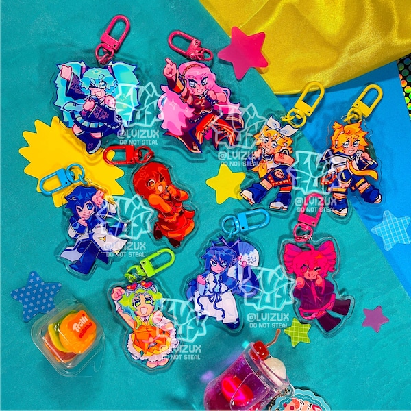 VOCALOID acrylic keychains - miku - luka - rin - len - meiko - kaito - gumi - gakupo - teto