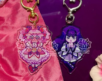 MADOKA MAGICA acrylic keychains - madoka - homura - matching