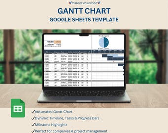 Googleスプレッドシート用ガントチャートテンプレート プロジェクトタイムラインプランナー
