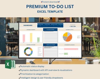 仕事と日々の計画のためのExcel To-Doリストテンプレート