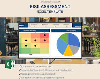 プロジェクトとチーム向けのヒートマップ付きExcelリスク評価テンプレート