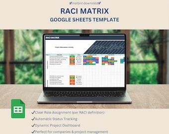 Googleスプレッドシート用RACIマトリックステンプレート（役割と責任）