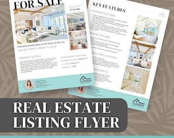 Real Estate Flyer Template | Editable Realtor Marketing (Canva)