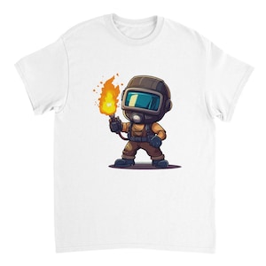 キュートでクールな溶接工Tシャツ | 丈夫なコットングラフィックTシャツ | 溶接工へのギフト