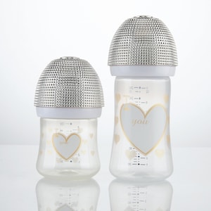 Personalized Bling Gold Baby Bottle: Custom Name Keepsake