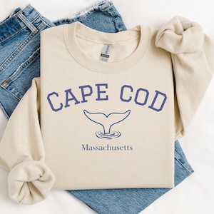 Cape Cod Sweatshirt, Whale watch sweatshirt, Bachelorette Cape Cod shirt, Cape cod crewneck, Cape Cod Massachusetts, Sweatshirt for Cape Cod