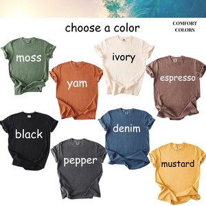 Haunted House Ghost Comfort Colors T-Shirt, Vintage Spooky Fall Graphic Tee, Earth Tone Halloween Shirt for Women & Men, Cute Ghost T-Shirt image 9
