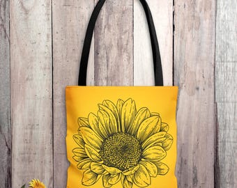 Sonnenblume Tote Bag in 3 Grössen