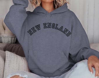 Sudadera con capucha universitaria de Nueva Inglaterra, Sudadera con capucha de Nueva Inglaterra