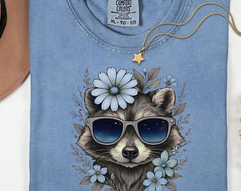 Chemise raton laveur rétro, t-shirt raton laveur drôle dans 5 couleurs confort style vintage ©