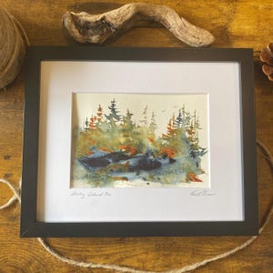 Bailey Island Maine, Original Watercolor, Abstract Painting, By Artist Kellie Chasse Original, Coastal Gift, Wedding, Wall Art, Home Decor