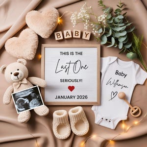 Last One Pregnancy Announcement Digital, The Grand Finale Pregnancy Announcement for Social Media, Editable Template, Digital Download