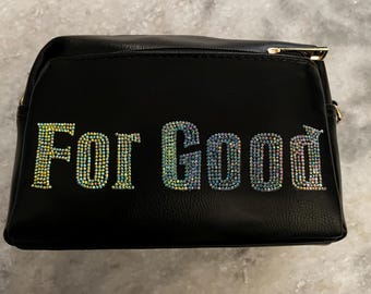 Rhinestone &quot;For Good&quot; Wicked Crossbody Bag