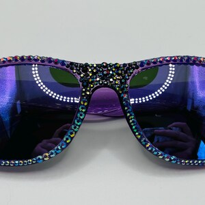 Violet&#39;s Lightning Rhinestone Sunglasses