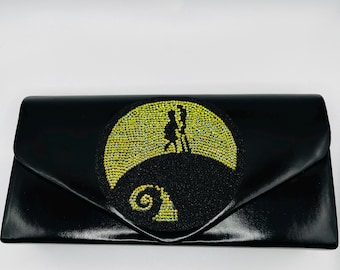 Clutch Jack and Sally con diamantes de imitación