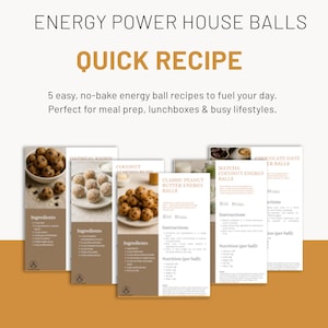 Energy Ball Recipe Collection, Healthy Snack Ideas, 5 Recipes, DIY Snack Guide, Energizing Treats, Easy Prep Snacks
