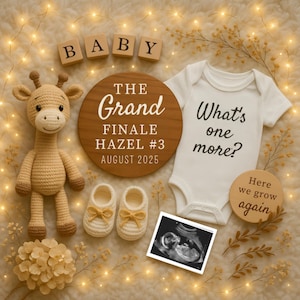Last One Pregnancy Announcement: Editable Social Media Template (Digital Download)