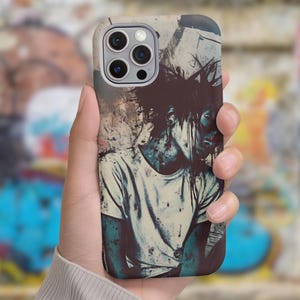 Grunge Phone Case, Punk Collage Phone Case, Vintage Aesthetic Phone Cover, Retro 90s Rock Music, Gothic Y2K Tough Phone Case
