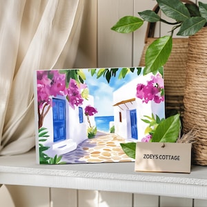 Naxos Greece Canvas Print: Mediterranean Home Decor, Travel Art