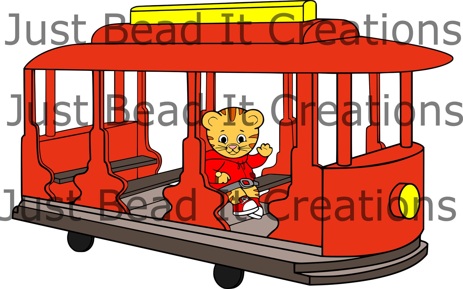 Daniel Tiger Trolley Inspired SVG Cut File Etsy