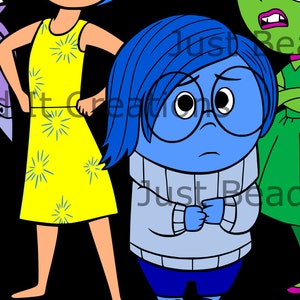 Inside Out Sadness SVG Die Cut File image 2