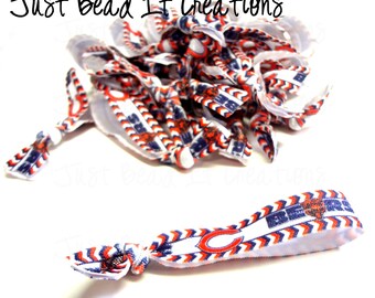 Chicago Bears Chevron Hair Ties, Hair Knotties