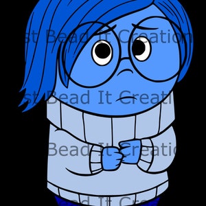 Inside Out Sadness SVG Die Cut File image 1