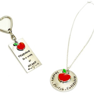 Teacher Appreciation Keychain TEACHING is a work of HEART image 3