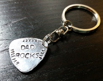 Guitar Pick Keychain for Dad