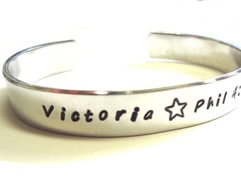 Hand Stamped Metal Bracelet