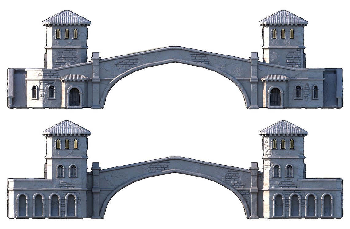 Large Colonial Bridge | 3D Printed Dnd Terrain, Wargaming Scenery ...