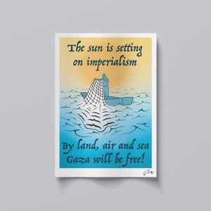Palestine Fisherman Print