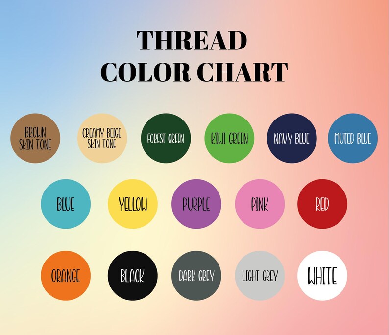The image is a color chart that displays various color names and their corresponding color codes.