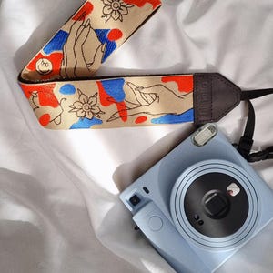 Handmade Camera Strap – Boho Embroidered DSLR Strap – Colorful Vintage Camera Neck Strap – Adjustable & Comfortable – Photographer Gift