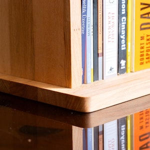 Personalized Wood Book Stand | Custom Bookshelf for Desk | Father&#39;s Day Gift | Book Display | Book Lover Gift for Him