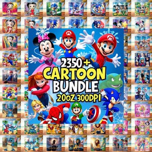 2350+ Cartoon PNG Tumbler Wrap Bundle – 20oz Sublimation Designs –  20oz Tumbler Wraps – Digital Download for Sublimation.