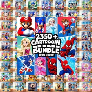2350+ Cartoon PNG Tumbler Wrap Bundle – 20oz Sublimation Designs –  20oz Tumbler Wraps – Digital Download for Sublimation.