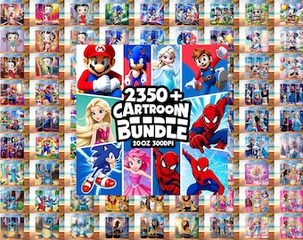 2350+ Cartoon PNG Tumbler Wrap Bundle – 20oz Sublimation Designs –  20oz Tumbler Wraps – Digital Download for Sublimation.