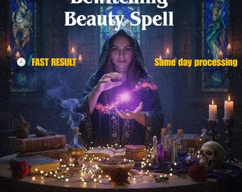 Bewitching Beauty Spell-Attraction Glamour Magic, Boost Confidence & Ignite Personal Radiance, Magnetic Aura, Divine Feminine, Beauty Ritual