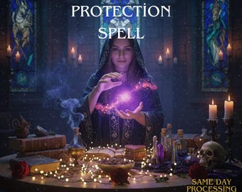 Powerful Protection Spell - Spiritual Shielding Ritual, Negative Energy Removal, Curse Breaker, Psychic Protection, Evil Eye Defense