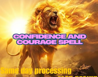 Lion Heart Confidence Spell – Courage Ritual, Self-Esteem Boost (Digital)