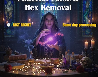 Powerful Curse & Hex Removal Spell Aura Cleansing Ritual, Negative Energy Purification, Same Day Protection,Jinx Remover, Spiritual Detoxing